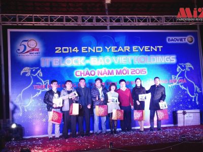 Mi2 tham dự Chương trình giao lưu cuối năm 2014” của khối công nghệ thông tin Tập đoàn Bảo Việt ngày 16/01/2015.