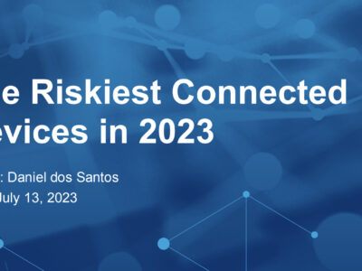 Báo cáo về những thiết bị kết nối mạng rủi ro nhất 2023