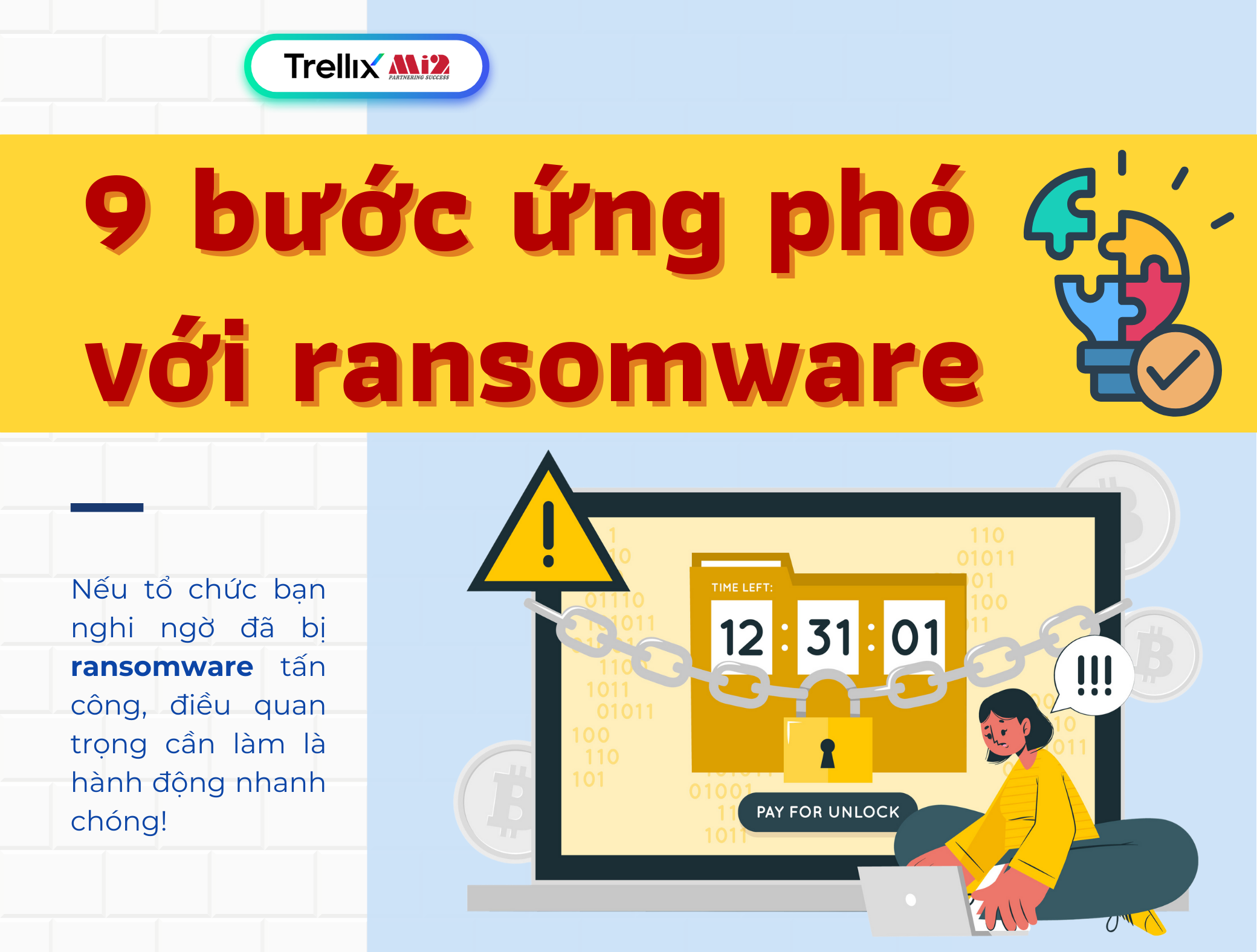 09 bước ứng phó với các cuộc tấn công ransomware