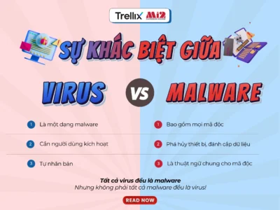 Sự khác biệt giữa malware và virus là gì?