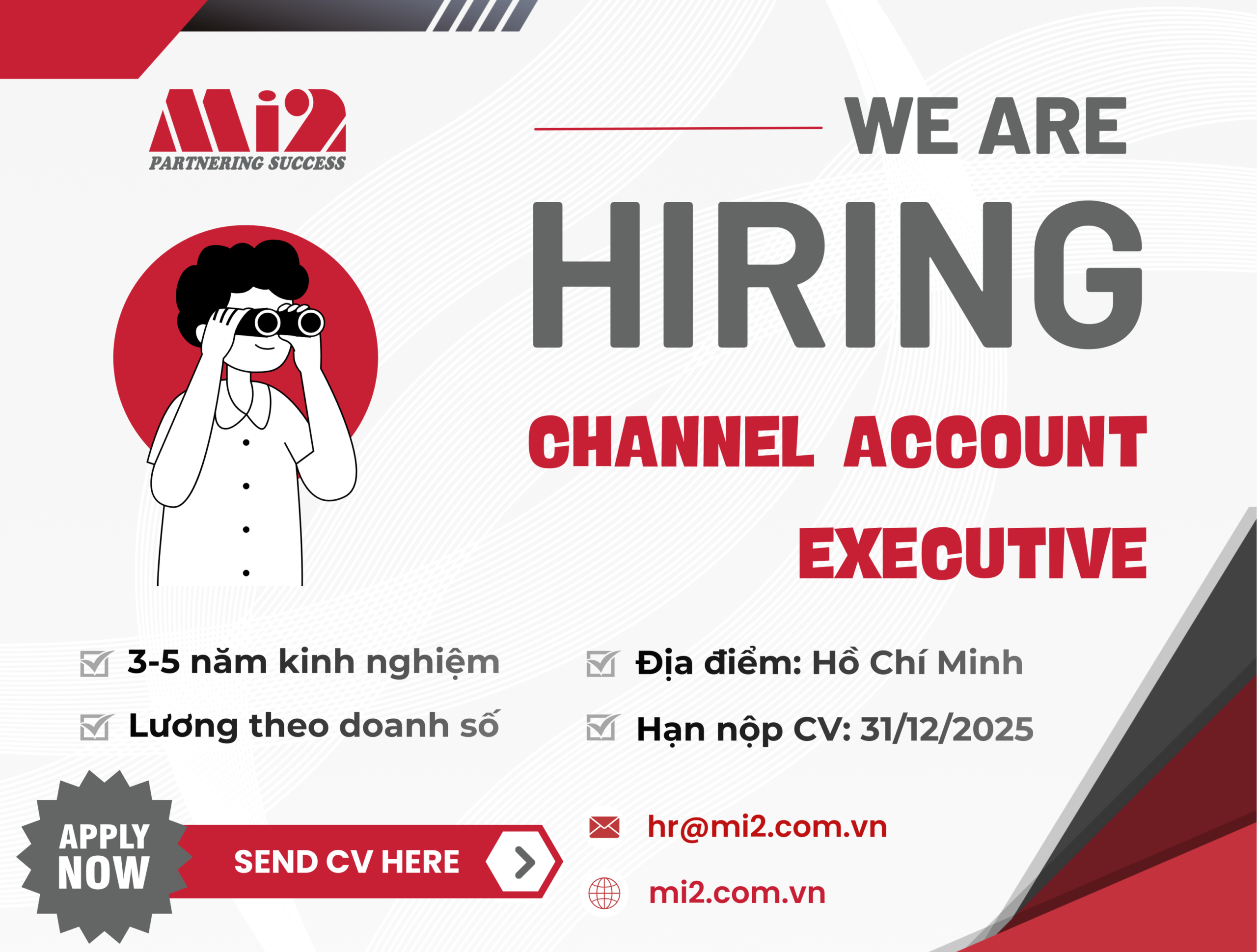 Mi2 tuyển dụng Channel account EXECUTIVE
