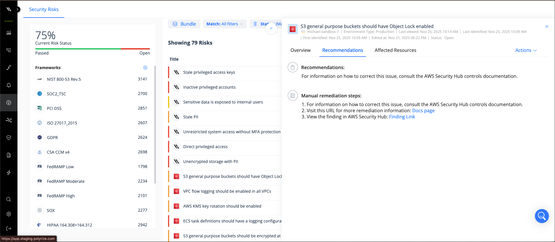 Varonis tích hợp với AWS Security Hub hiển thị hướng dẫn khắc phục sự cố trực tiếp